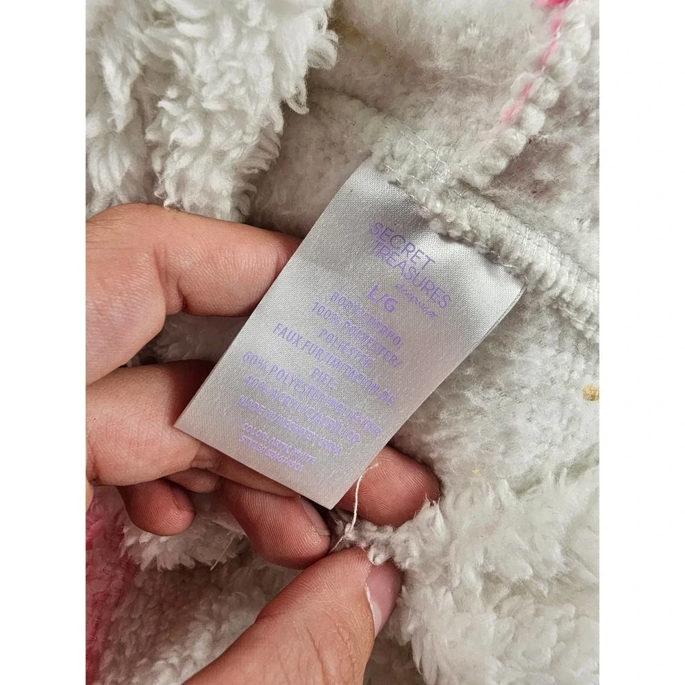 Secret Treasures Unicorn Furry Full Zip One Piece Large
